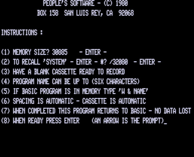 Screen shot